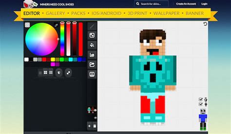 create your own minecraft character.
